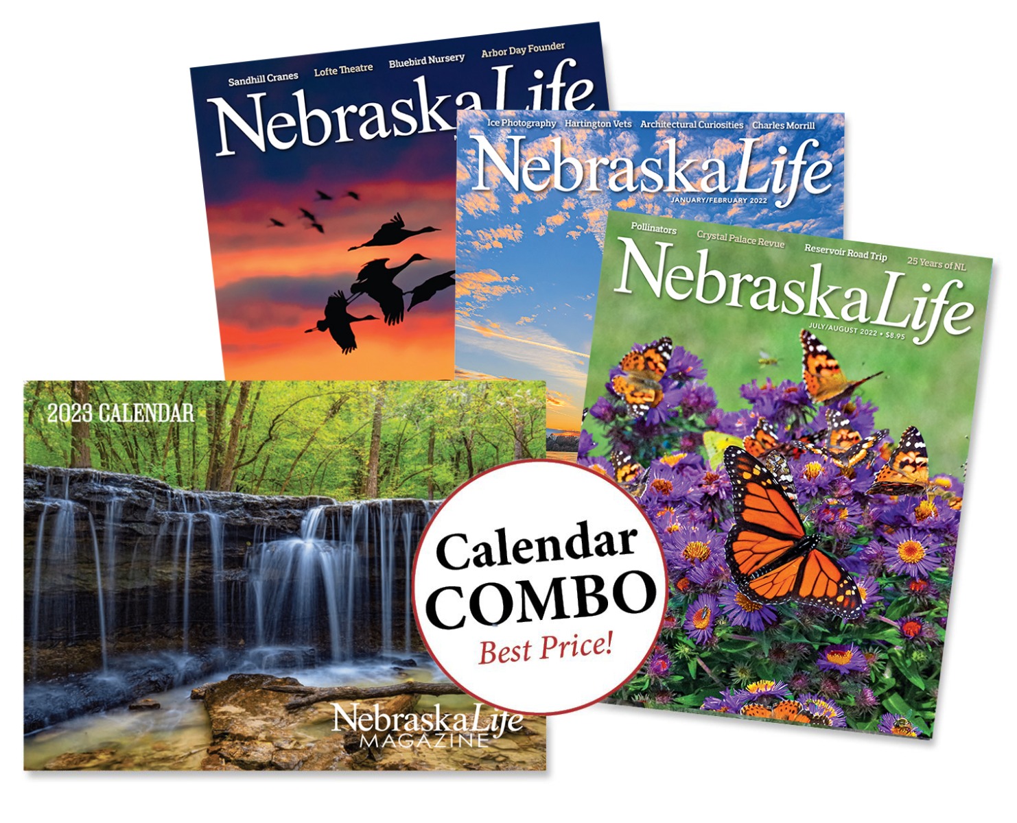 Nebraska Life Combo - 2023 Wall Calendar + 1-yr Subscription